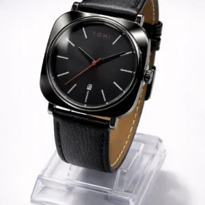 MHL00152 HWR Round/Square Leather Strap Men's Watch - MHL
